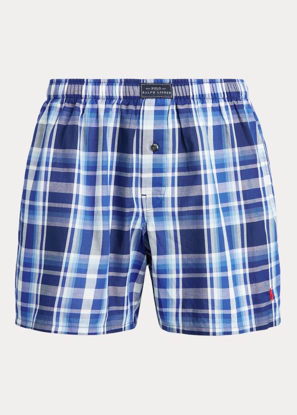 Boxer Polo Ralph Lauren Hombre Azules Multicolor - Woven Cotton - AHUVK6402